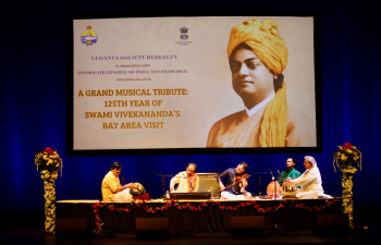 A befitting musical tribute to the messenger of Indian wisdom to the west ! Consulate General of India, San Francisco  partnered with Vedanta Society, Berkeley, in paying a musical tribute to Swami Vivekananda as part of celebrations to mark 125th anniversary of his visit to the Bay Area. A cavalcade of eminent Indian artists including Dr. L Subramaniam, Pt. Swapan Chaudhuri, Sri Rakesh Chaurasia, Smt. Ashwini Bhide Deshpande and Sr. Ambi Subramanian gave mesmerizing performances much to the delight of a large number of gathering at Center for the Performing Arts, San Jose on 26 July, 2025.