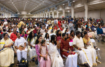 Acting Consul General Rakesh Adlakha participated in the grand Onam celebration organized by the Malayalee Association of Northern California(MANCA), which brought together nearly 3,000 members of the Malayalee community and featured the traditional Onam Sadhya prepared by Pazhayidam Mohanan Namboothiri, renowned chef and culinary expert from Kerala.