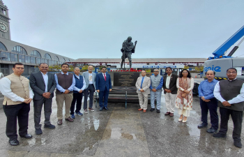 Consul General Dr. K. Srikar Reddy paid floral homage to Mahatma Gandhi on his birth anniversary at the statue near San Francisco’s iconic Ferry Building. Bapu’s eternal message of non-violence continues to inspire and guide people across the world.