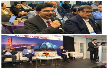 Consul General Dr. K. Srikar Reddy addressed about 150 Business Leaders from Silicon Valley at 8th US-India Conference held at the UC Santa Cruz - Silicon Valley Campus at Santa Clara, California on October 7th, 2025.