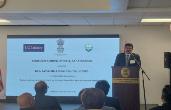  Consulate General of India - San Francisco in collaboration with UC Berkeley and GITPRO hosted a round table discussion with Dr. S. Somanath, Former Chairman of ISRO@isro on October 10th, 2025, at the Consulate office, San Francisco.